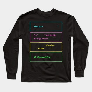 Broken Bard Quotes Long Sleeve T-Shirt